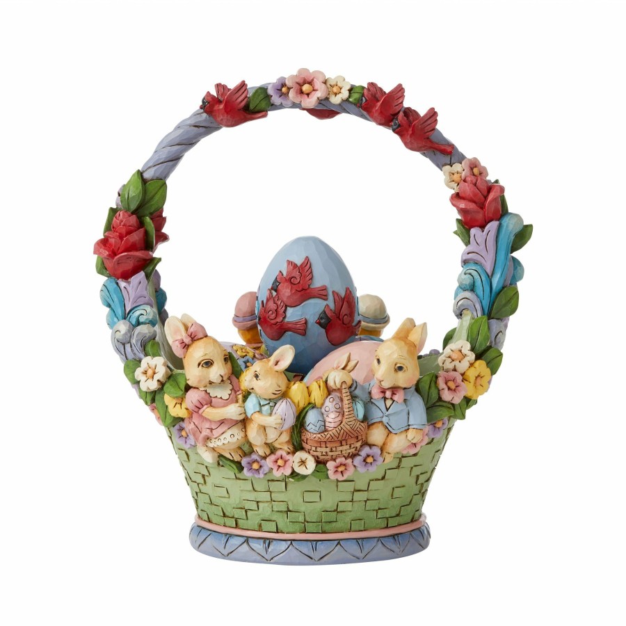 Gifts * | New Heartwood Creek Easter Basket W/4 Eggs 17Thann