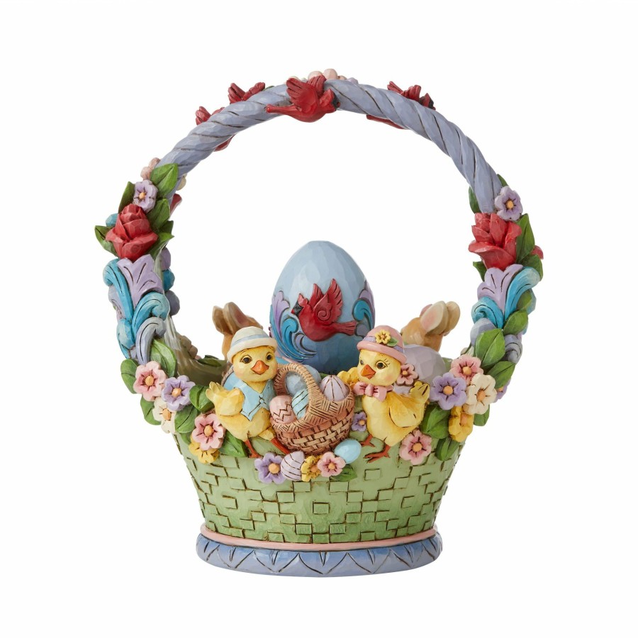 Gifts * | New Heartwood Creek Easter Basket W/4 Eggs 17Thann