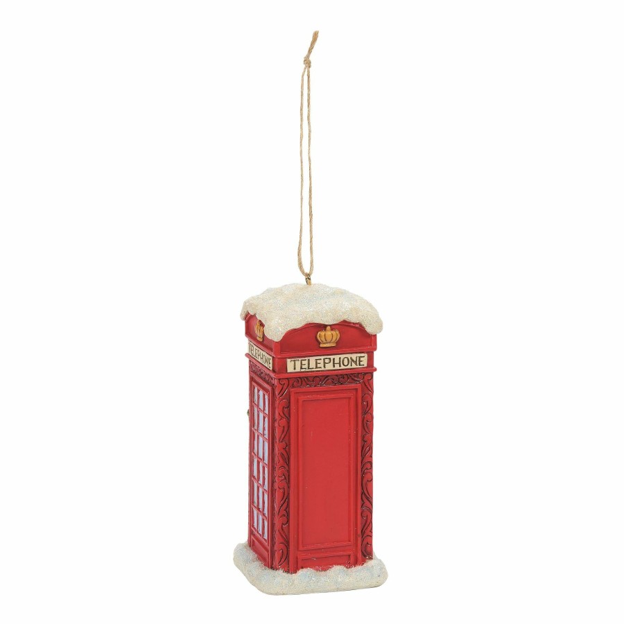 Ornaments * | Shop Heartwood Creek Christmas Phone Box Ornament