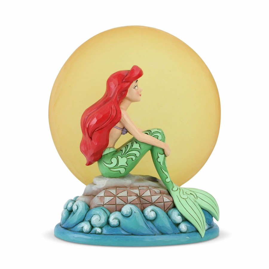 Gifts * | Shop Disney Traditions Ariel Sitting On Rock By Moon