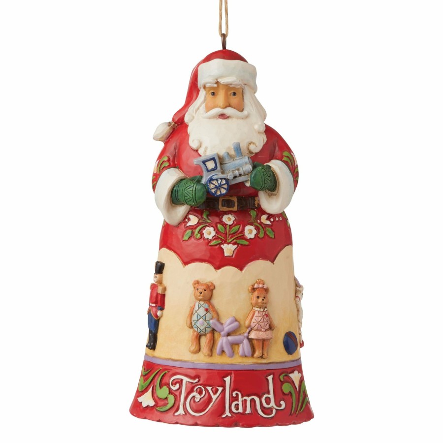 Ornaments * | Shop Heartwood Creek Toyland Santa Ornament