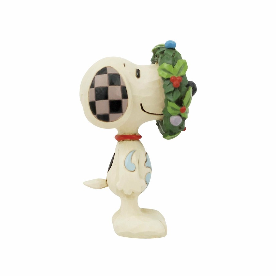 Decoration * | New Peanuts Snoopy In Wreath Mini