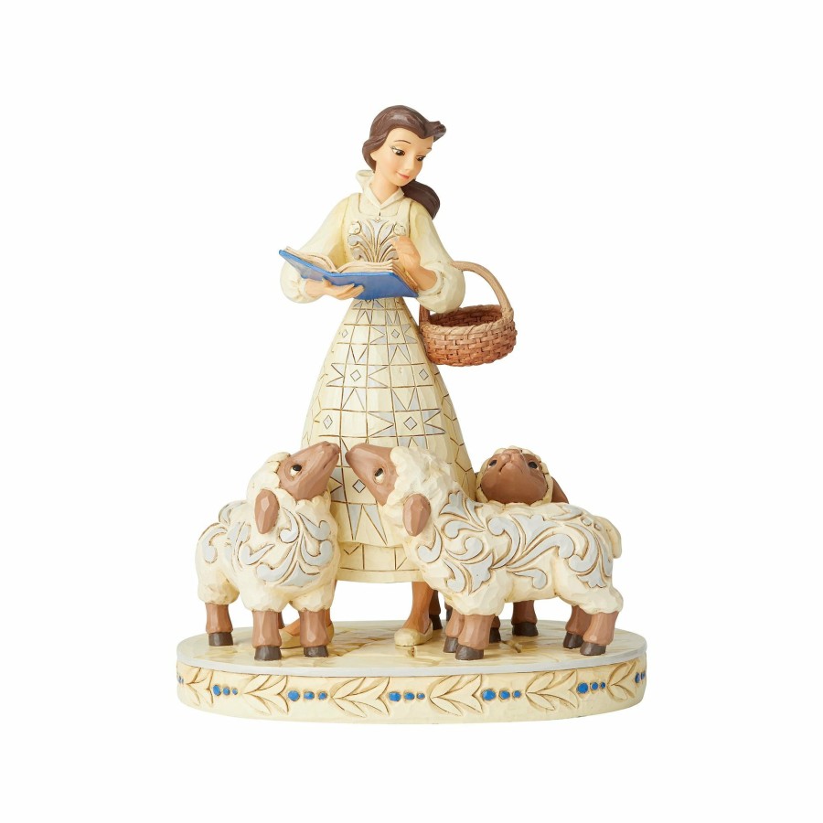 Gifts * | New Disney Traditions Belle White Woodland