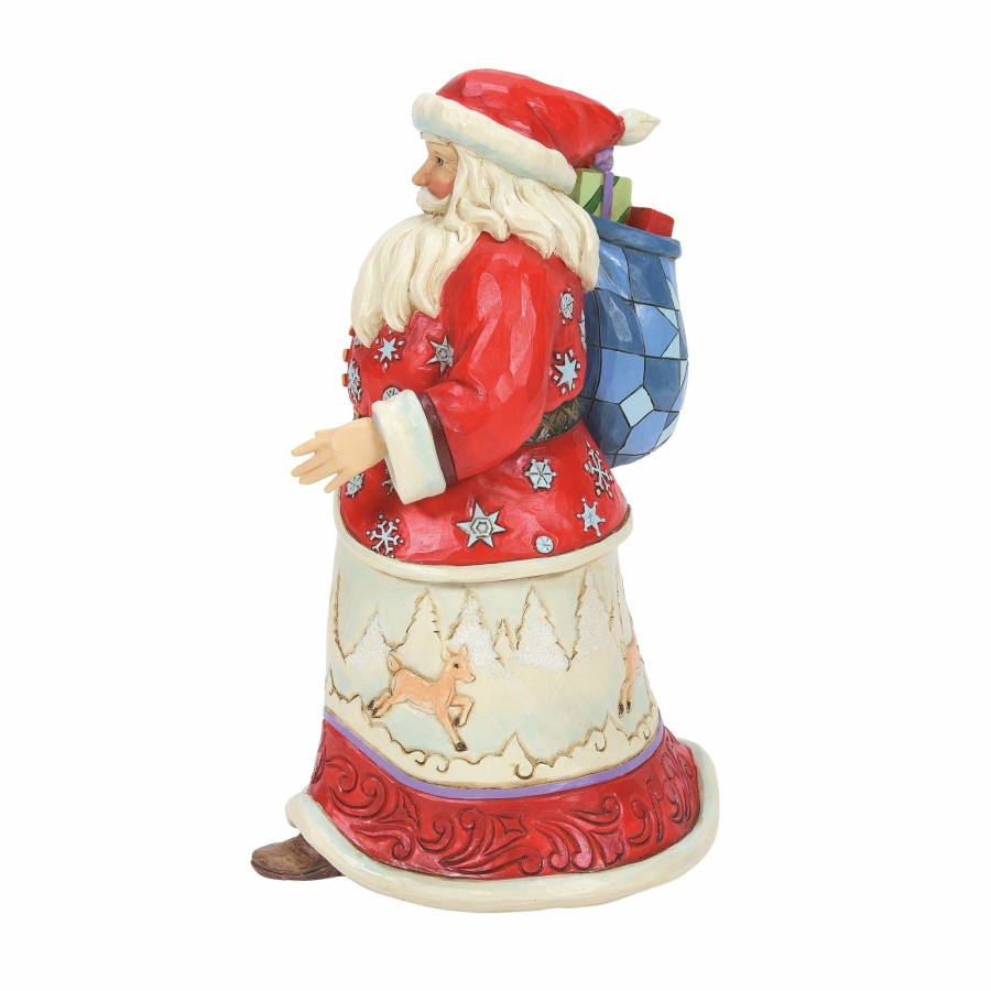 Decoration * | New Heartwood Creek Santa With Bag Over Shoulder