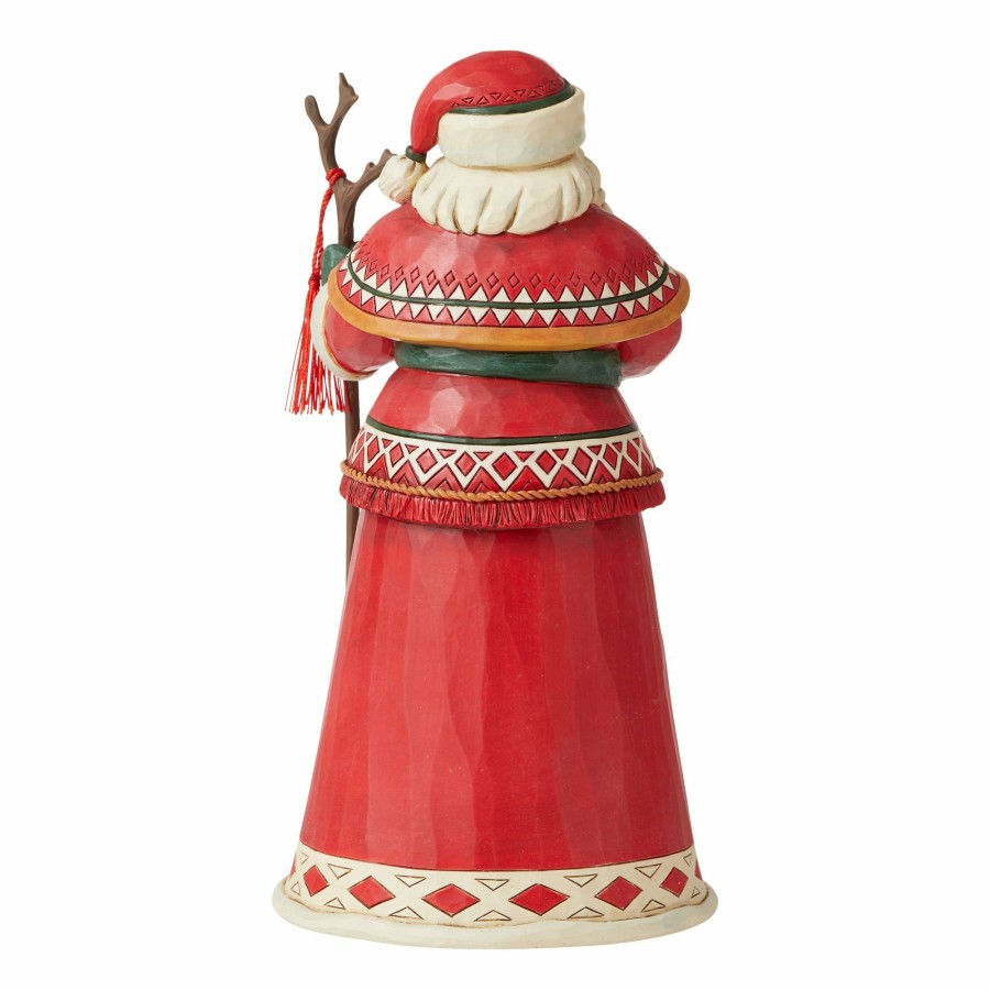 Decoration * | Shop Heartwood Creek Lapland Santa/Riding Reindeer