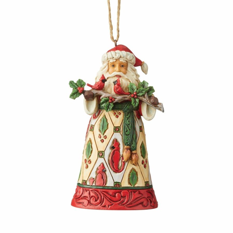 Most Popular * | New Heartwood Creek Santa With Cardinals Ornament